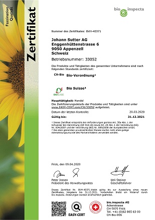 Bio-Zertifikat